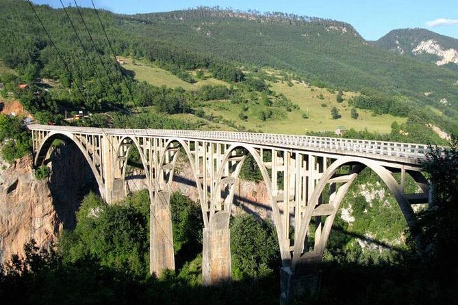 Nort of Montenegro Tara Bridge and Ostrog Monastery