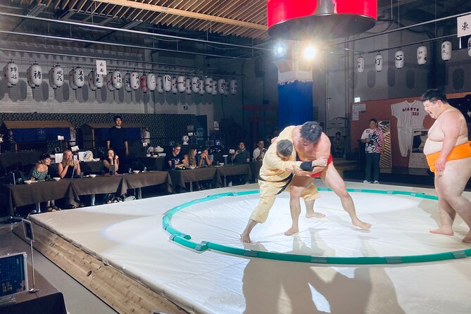 Osaka Sumo Show and Kimono Haori Experience Including Food