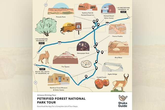 Petrified Forest National Park Self Guided Audio Driving Tour - Overview of the Tour