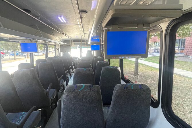 Private Austin Bergstrom Airport Transfer Charter Bus to Austin