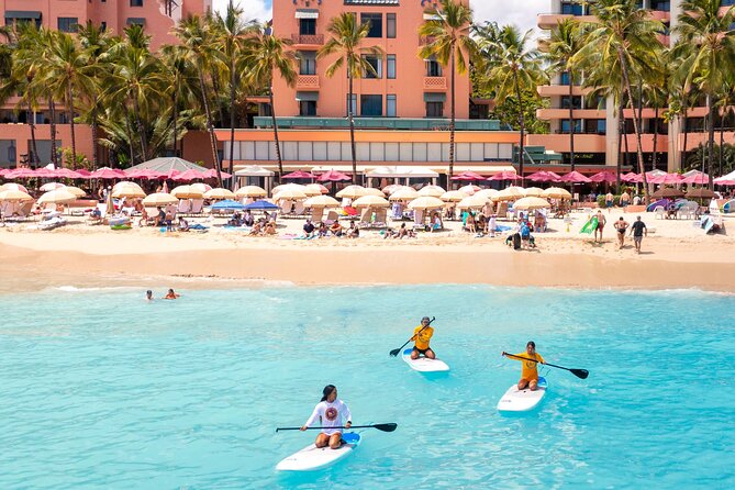 Private Group SUP Duo by Waikiki Beachboys at the Royal