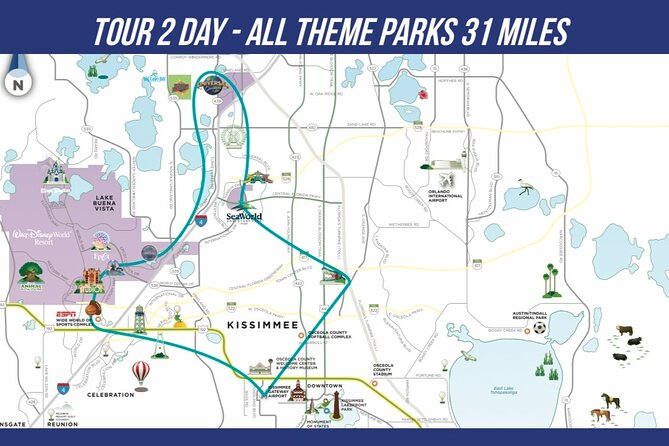 Private Helicopter Day Tour Orlando Parks (31miles or 48miles)