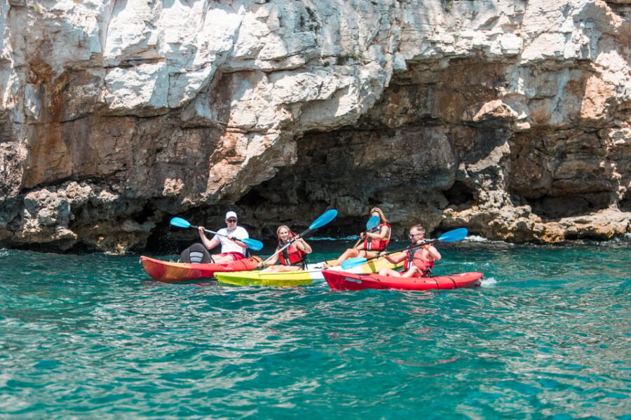 Pula: Kayak Adventure With Cave & Island Snorkeling