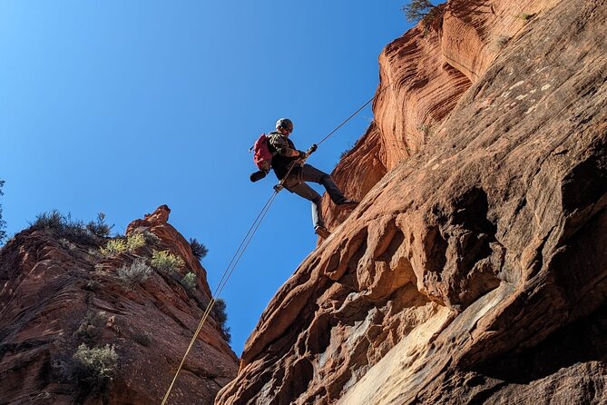 Rock and Roll Rappelling in Rock Canyon
