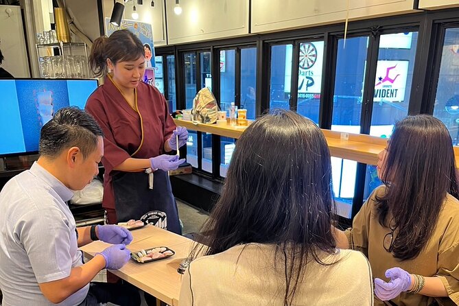 Sake Tasting and Yakitori & Onigiri Making Experience