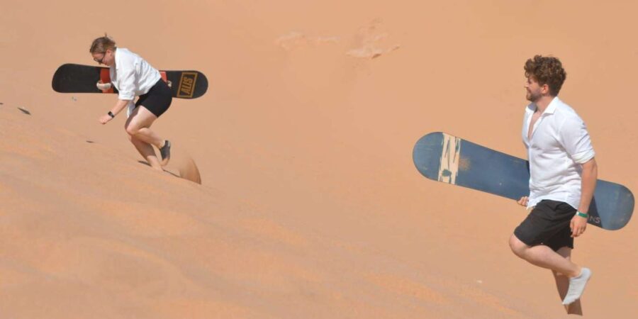 Sandboarding & Sunset Camel Ride With Barbecue