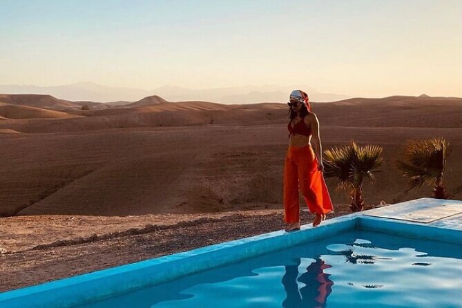 Shared Excursion From Marrakech to Agafay Desert With Dinner and Camel Ride