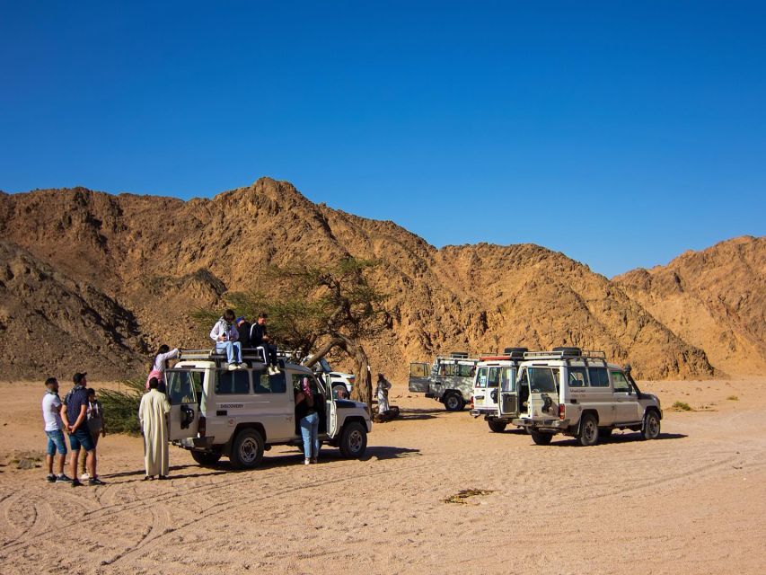 Sharm El Sheikh: Dahab, Canyon, Camel, and Snorkel Jeep Tour