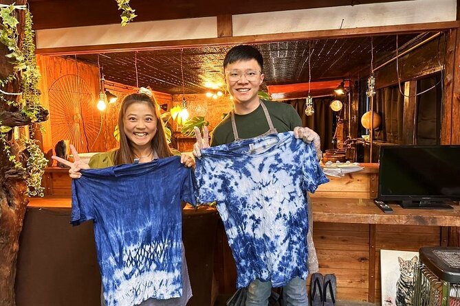Yamanashi Dyeing Experience With Patterns Using Ink and Indigo