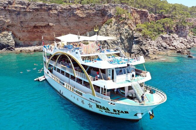 Antalya Mega Star Yacht Tour With Lunch, Foam Party & Transfer - Tour Schedule