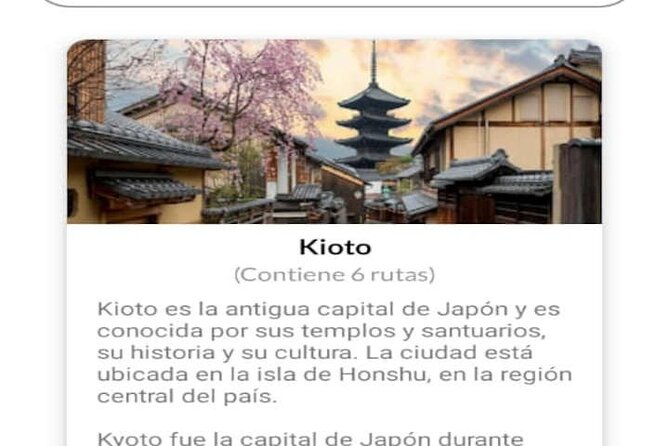 Audio Guide App Japan Tokyo Kyoto Takayama Kanazawa Nikko and Others - Meeting and Pickup Information