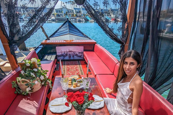 Beautiful Luxury Picnic on a Docked Gondola Boat in Coronado - Meeting and Pickup