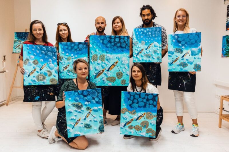 Budapest: Paint and Sip Experience (2,5 Hrs for Beginners) - Inclusions and Amenities
