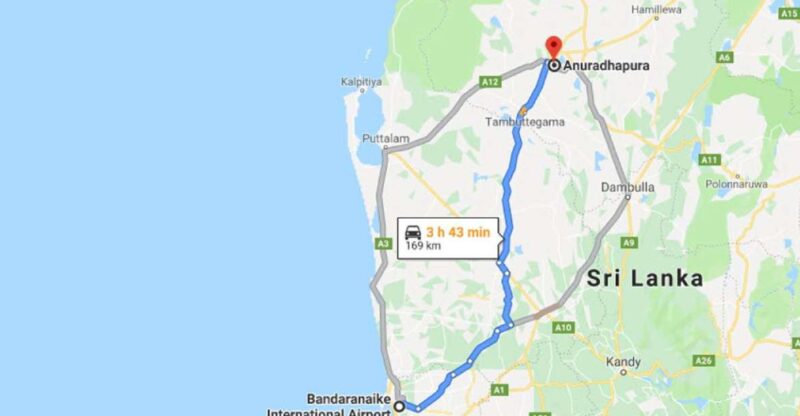 Colombo: CMB Airport to Anuradhapura City Private Transfer - Booking and Payment