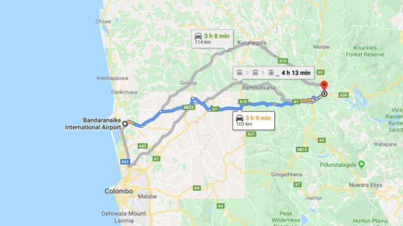 Colombo: Colombo Airport (CMB) and Kandy City Transfer - Booking and Payment