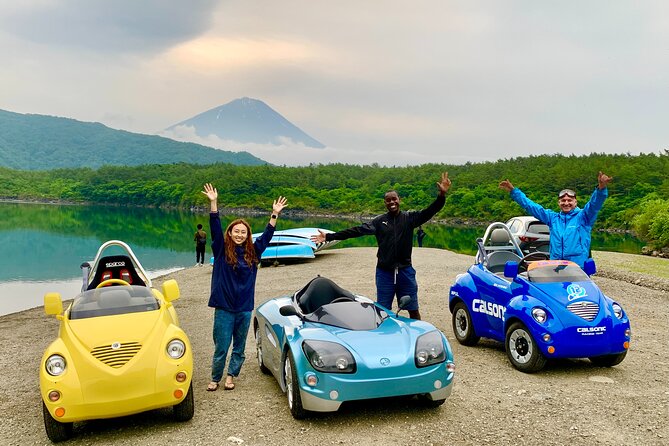 Cute & Fun E-Car Tour Following Guide Around Lake Kawaguchiko - Tour Inclusions