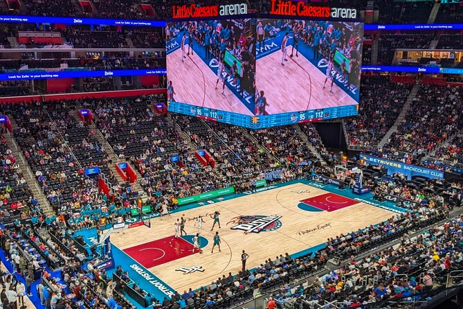 Detroit Pistons Basketball Game Ticket at Little Caesars Arena - Venue Location