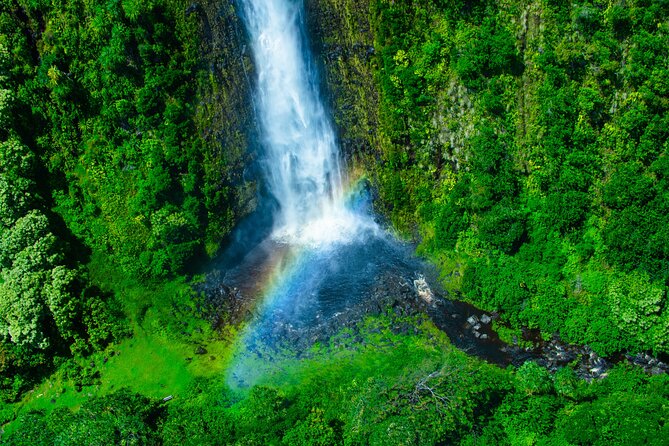 Kohala Coast Volcano Waterfalls-90 Min Heli Tour-Doors Off or On - Meeting and Pickup