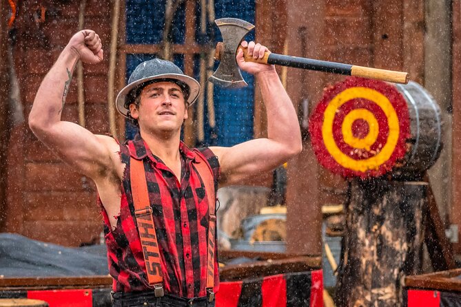 Lumberjack Show and Axe Throw Challenge - Meeting and End Point