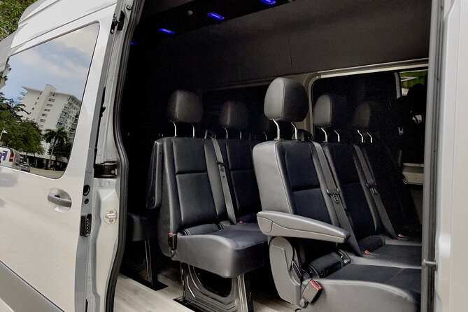Miami Private Tour Departure Transfer Port VIP Sprinter - 305MIABUS - Included Amenities