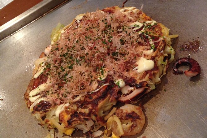 Okonomiyaki Cooking Class With Sake Free Flow Experience - Main Dish: Okonomiyaki
