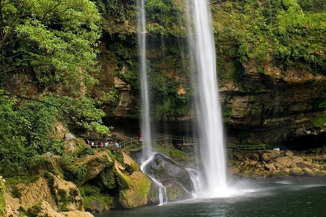Palenque Mayan Ruins, Misol-Ha and Agua Azul Waterfalls Full Day Tour From Palenque - Exploring Misol-Ha Waterfall