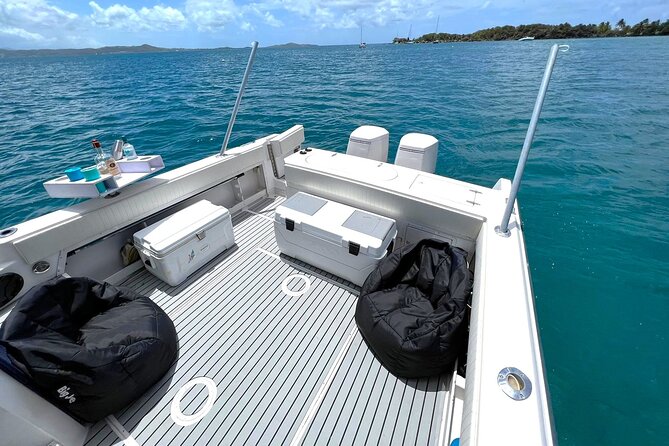 Private 30 Boat Charter for up to 6 Passengers to Icacos Island - Included Amenities