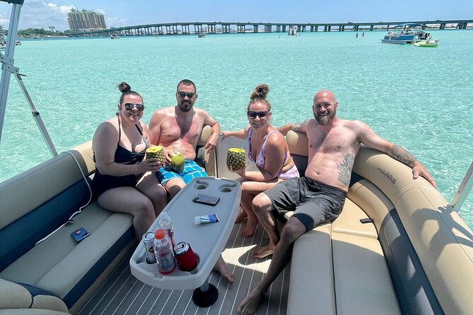 Private Crab Island Pontoon Charter With Inflatables - What to Expect