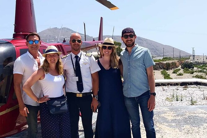 Private Helicopter Transfer From Milos to Folegandros - Arrival at Folegandros Helicopter Pad