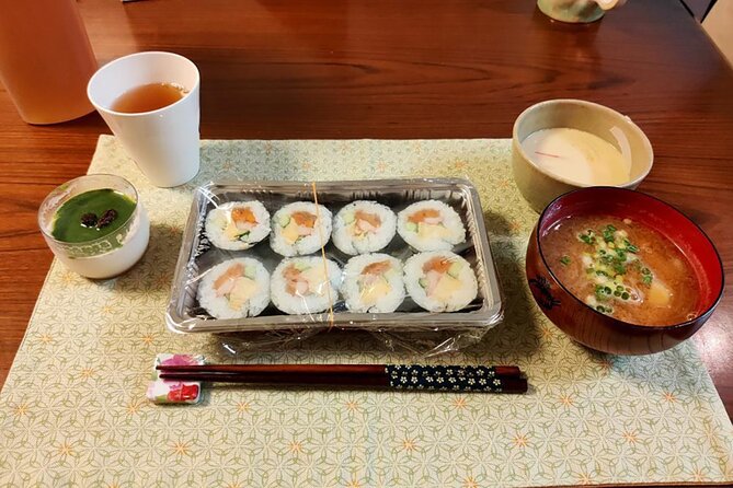 Sushi Roll and Side Dish Cooking Experience in Tokyo - Chawanmushi and Miso Soup