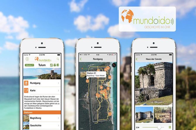 Audio Guide Tulum, Audio Guide App Maya Tulum (Appstore/Playstore) - Booking and Cancellation Details