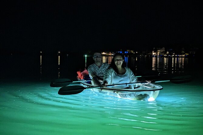 Clear Kayak LED Night Glass Bottom Tour - Sarasota - Navigating the Illuminated Kayaks