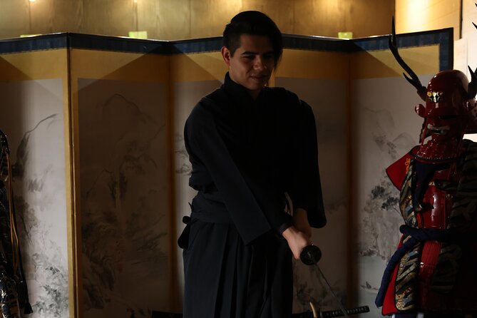 Cutting With Samurai Sword & Shooting With Armor Near Osakacastle - Health and Accessibility Considerations