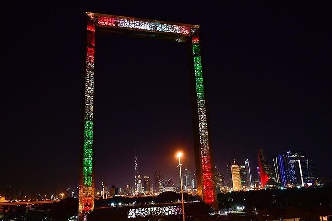 Dubai Frame and Dubai Garden Glow Tour With Private Transfers - Pickup and Transportation