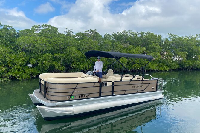 Full Day Premium 24ft Pontoon Boat With Cozy Lounge Upgrades - Exploring Key West by Pontoon Boat