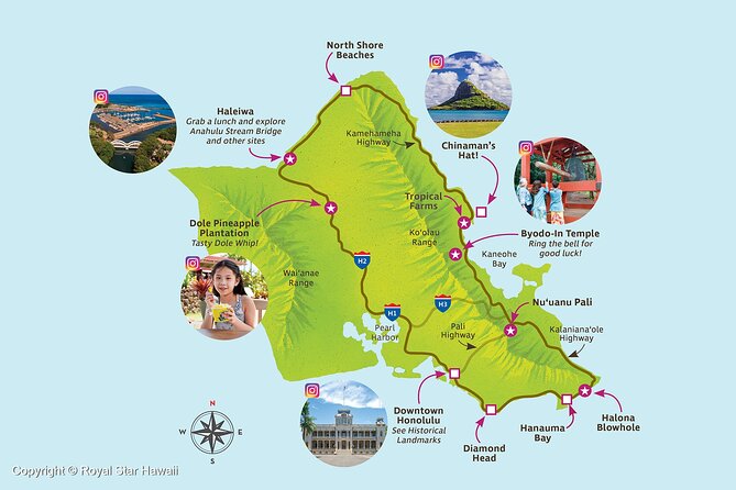 Grand Circle Island and Haleiwa 9 Hour Tour - Itinerary and Stops