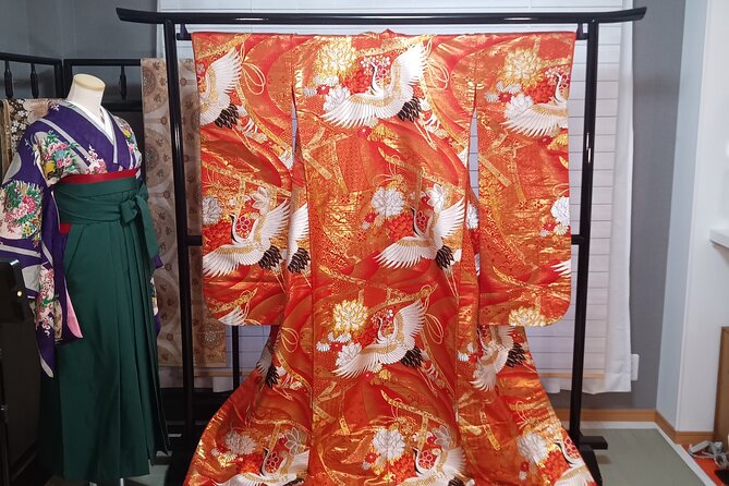 Kimono Experience and Japanese Home-Cooking Lesson Osaka Umeda - Taking in the Beauty of the Kimono