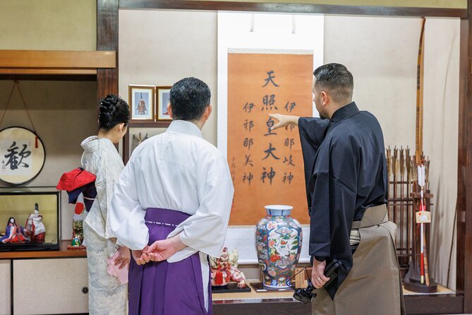 Kimono Photo Session Experience Japanese Culture Inside a Shrine - Donning the Kimono