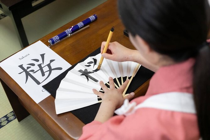 Learning Zen of Japanese Calligraphy in Kimono Near Osaka Castle - Mastering the Techniques