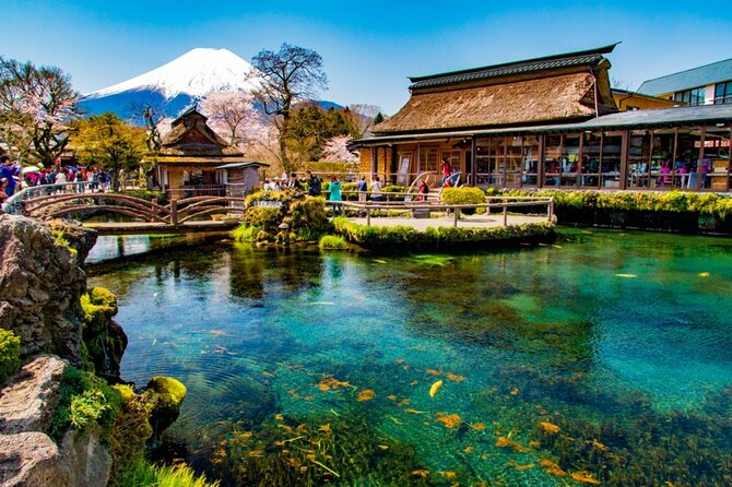 Mt Fuji Lake Kawaguchi and Yamanaka Hot Spring Day Tour in Tokyo - Meeting and Pickup