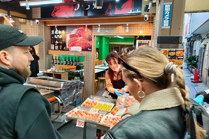 Osaka Kuromon Market＆Takoyaki Cooking Experience PRIVATE Tour - Indulging in Kuromon Market Delicacies