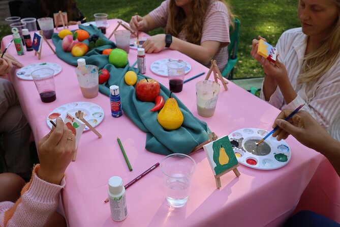 Paint Tiny Canvases in Forsyth Park - Materials Provided
