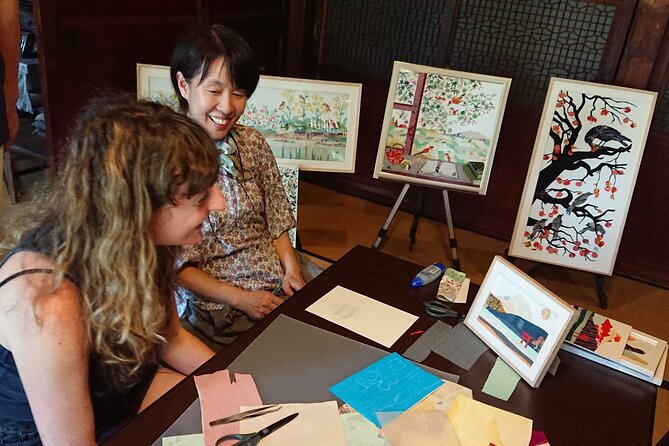 Private Kimono Collage Art Making in an Old House - Cultural Immersion and Lunch
