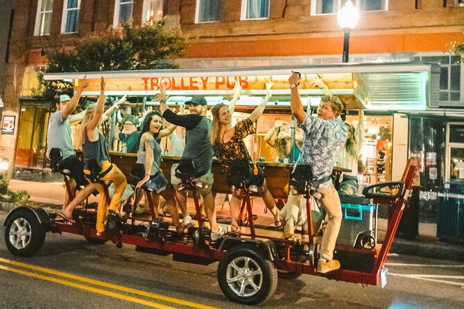 Private Trolley Pub W/ Bar+Mural Stops: up to 15PPL - Meeting and Pickup Location