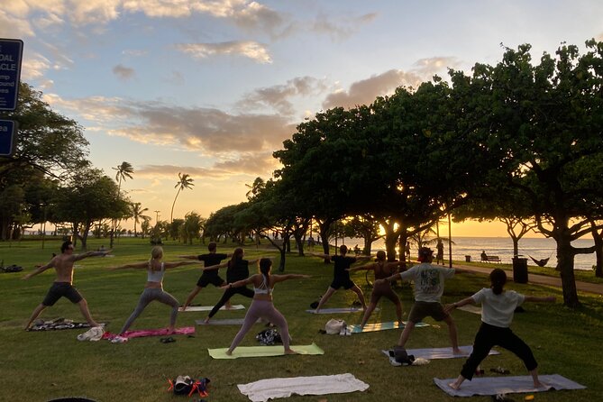 Sunset Yoga Flow at Magic Island - Instructors Approach