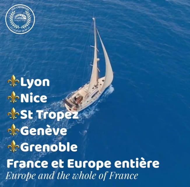 Transfer From Nice to Toulon Taxi VTC Cab Driver - Booking and Payment Options
