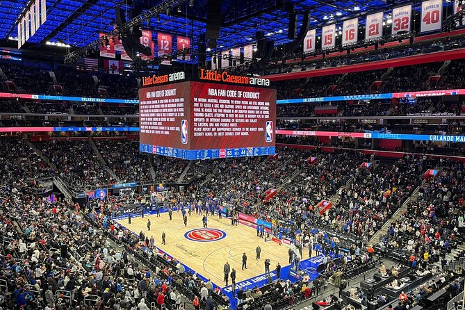 Detroit Pistons Basketball Game Ticket at Little Caesars Arena - Accessibility Considerations