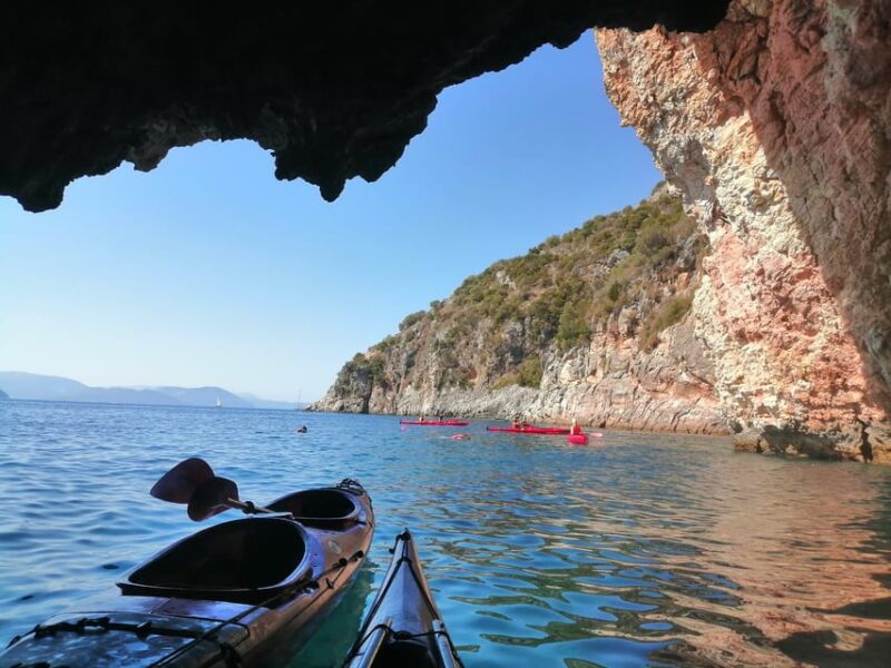 Lefkada: Blue Cave Kayak Tour With a Taste of Greece - Snorkeling Experience