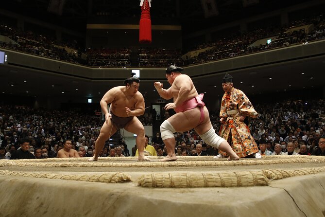 Osaka Sumo Wrestling Tournament Experience With Chair Seat Ticket