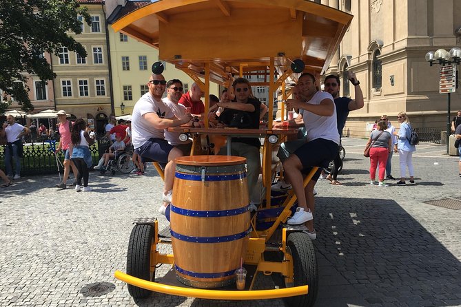Prague: 1,5- Hour Beer Bike With Unlimited Czech Beer - Transportation and Accessibility